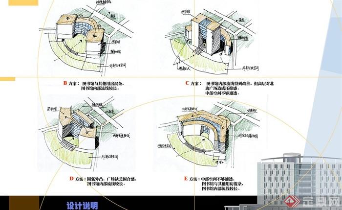 某地中医药大学图书馆建筑设计JPG方案图(3)