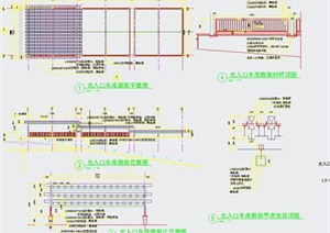 车库入口廊架设计CAD详图