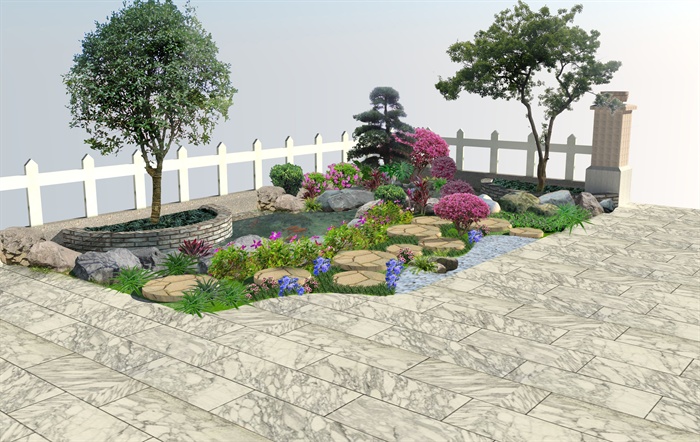 住宅庭院景观设计（JPG、PSD）
