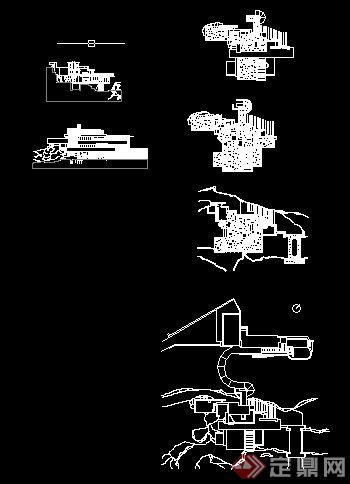 流水别墅建筑设计方案图DXF格式(4)