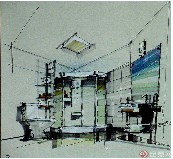 121张室内与建筑设计JPG手绘图片(3)