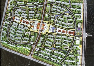 某新城南部居住区建筑规划设计JPG效果图