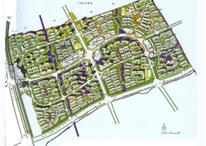 某大型居住区规划平面图
