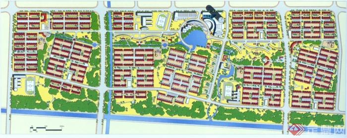 上海某住宅小区规划平面图(1)