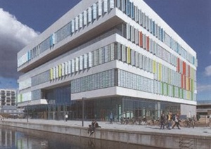 哥本哈根中学建筑实景图及方案