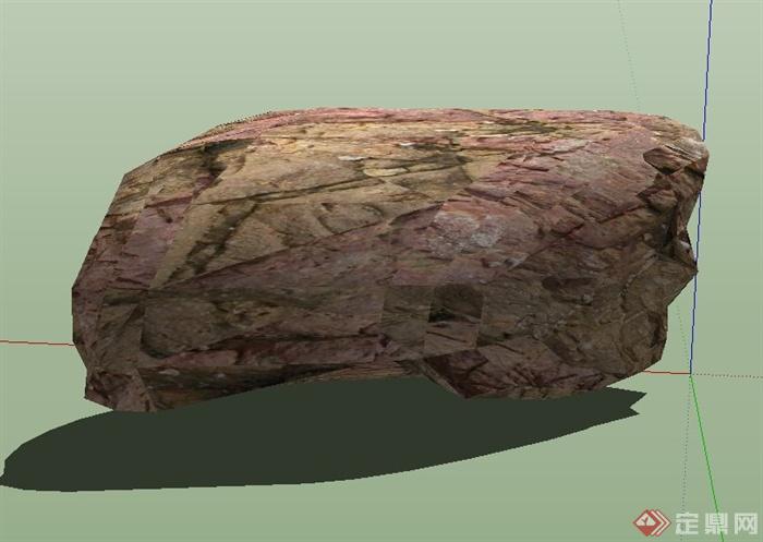 一组石头su模型(1)