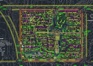 某住宅小区景观规划设计CAD方案图