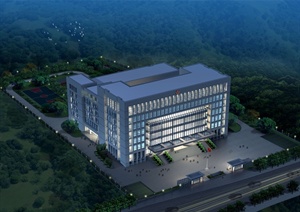 现代政府办公楼建筑设计3DMAX模型