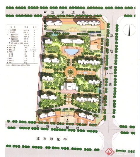 某住宅小区规划方案（两套）(2)