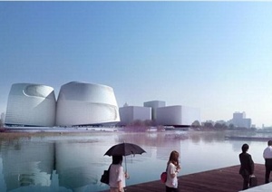 中国国家美术馆建筑设计JPG实景图与方案图