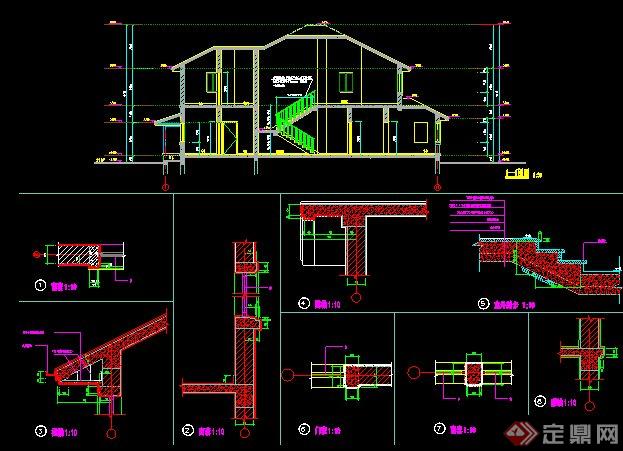 某地二层别墅建筑设计施工图纸(3)