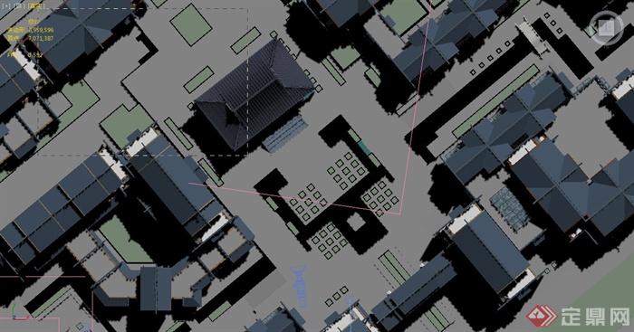 中式大规模度假村规划设计3DMAX模型与JPG效果图(6)