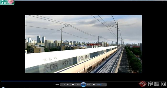 某火车站及桥梁建筑规划视频(2)