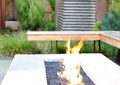 火堆,坐凳,庭院