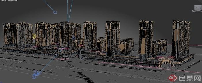 长沙某欧式商业住宅小区3dmax模型（带效果图）(5)