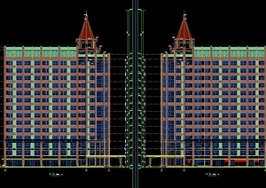某简欧风格高层酒店建筑设计CAD施工图