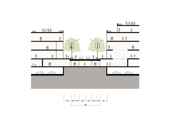 国外风格街道剖面设计PSD图3