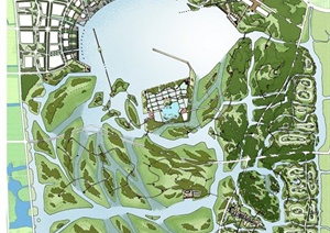 某国家湿地公园总体概念规划设计JPG方案图