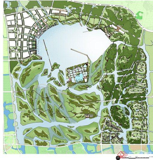 某国家湿地公园总体概念规划设计JPG方案图(1)