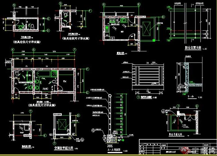 简欧二层小别墅建筑设计施工图(3)