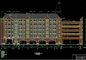 英伦风格教学楼建筑设计施工图