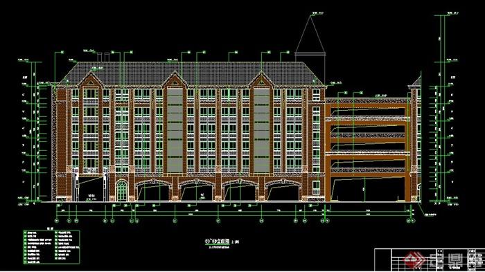 英伦风格教学楼建筑设计施工图(1)
