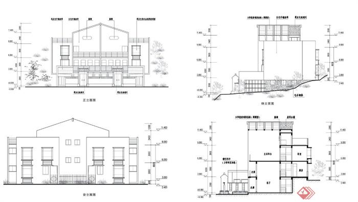 现代中式两层住宅建筑设计JPG方案图(3)