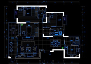 某住宅三居室室内设计方案图