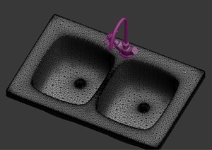 厨房水槽设计3DMAX模型
