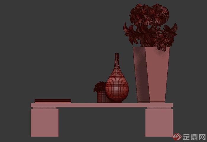 客厅茶几设计3DMAX模型(2)