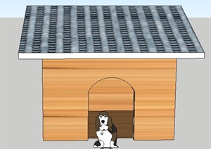 一个简单的狗窝建筑设计SU(草图大师)模型