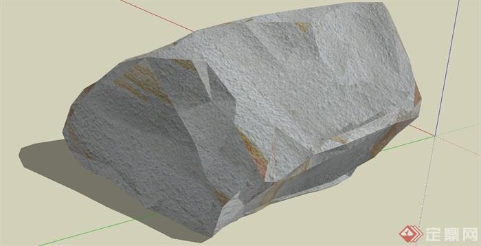 24种石头样式su模型(3)