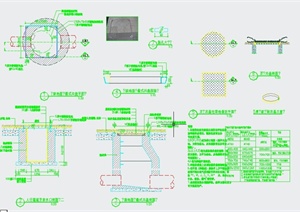 园林景观节点装饰井盖设计CAD施工图