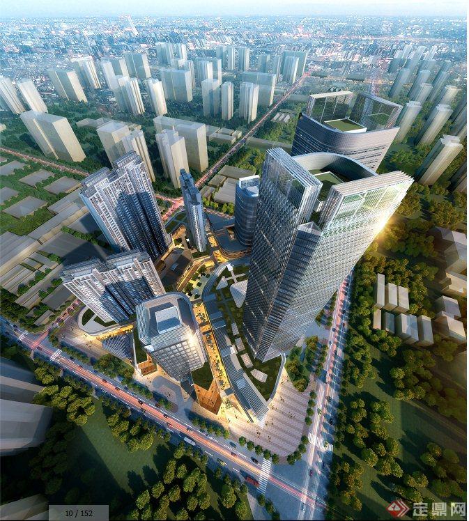 现代某商业广场高层商业建筑设计JPG方案图(1)