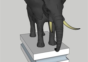 单个大象SU(草图大师)模型设计