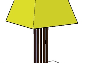 现代室内黄色台灯设计SU(草图大师)模型