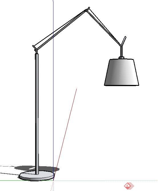 室内折叠地灯设计SU模型(1)