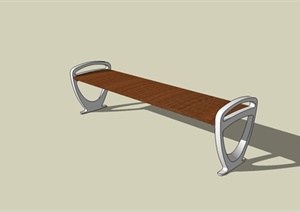 一个简单的长凳设计SU(草图大师)模型