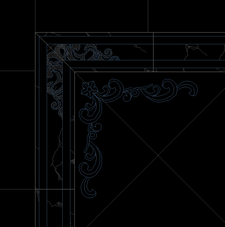欧式地花设计CAD方案图1