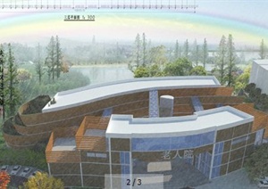 现代某养老院建筑设计JPG方案图