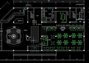 5层饭店装修平面布置CAD方案图