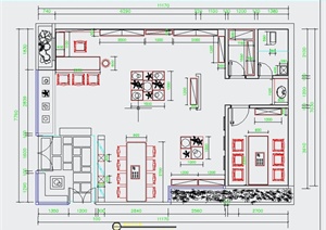 政七街龙润茶室室内装修设计CAD施工图
