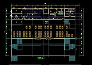 高校食堂cad平面布置图