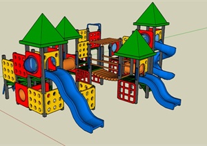 儿童游乐器械SU(草图大师)模型设计
