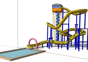 某游乐园儿童游乐设施设计SU(草图大师)模型