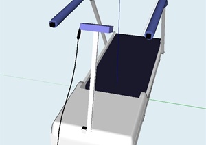 一个简单的跑步机SU(草图大师)模型