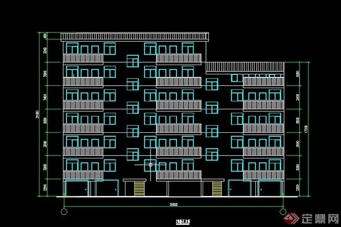 某六层住宅楼建筑设计CAD施工图(1)