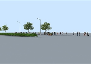 街景路场景设计3DMAX模型