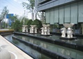 雕塑水池景观,台阶水池景观,住宅景观