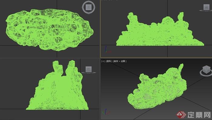 园林景观节点石头景石设计3DMAX模型(2)